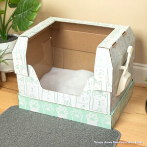 Kitty Poo Club Standard Disposable Litter Box with Litter Box Dome (No Litter)